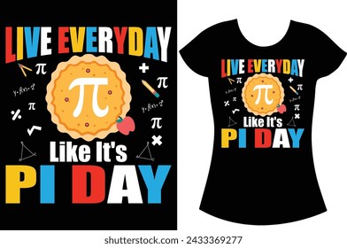 Math Pi Day Retro vintage Typography t shirt design. 