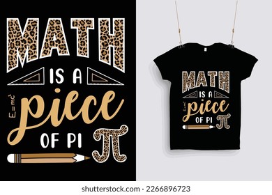 la matemática es un diseño de camiseta pi.