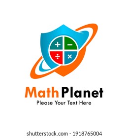 Math Planet Logo Template Illustration Stock Vector (Royalty Free ...