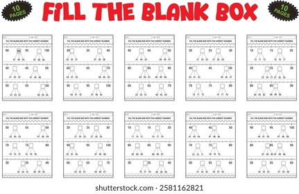 Math practice worksheets for children classroom