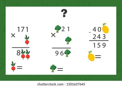 
math problems for children and adults, Vector