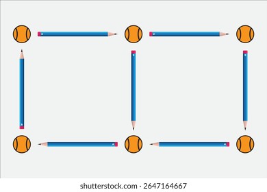 Problemas matemáticos. Números matemáticos, números. Um mecanismo feito com um lápis e uma bola. Matemática, geometria, física, química, ciência, educação.