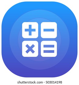 Math Purple - blue circular UI/UX App Icon / Logo Design