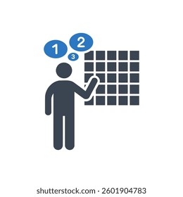 Math Puzzle Icon On White Background