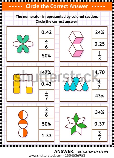 Math Puzzle Worksheet Task Cards School Stock Vector Royalty Free 1504536953