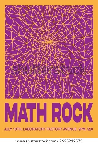 Math Rock Show Gig Poster Flyer Template