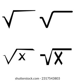 math root icon vector illustration design