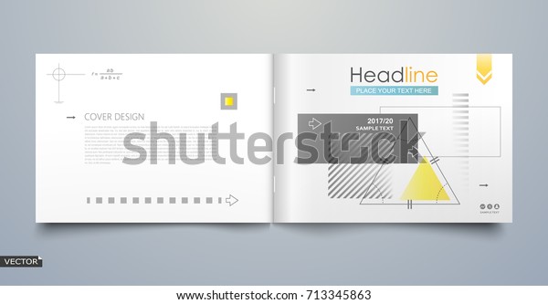 Math Science Book Frame Surface A4 Stock Vector (Royalty Free) 713345863