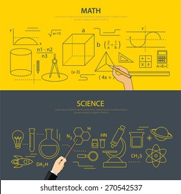 math and science education concept