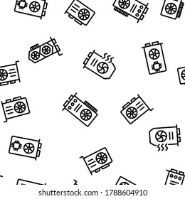 Math Science Education Vector Seamless Pattern Thin Line Illustration