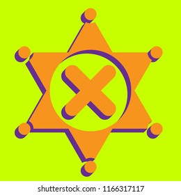 Math sign illustration. Vector. Flat style black icon on white.