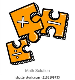 Math Solution Math Icon Concept Stock Vector (Royalty Free) 2186199933