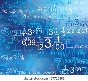 Math Style Blue Background