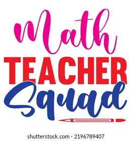 Math SVG T-Shirt Design Vector File.