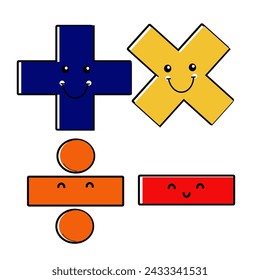 math symbol doodle book for kid
