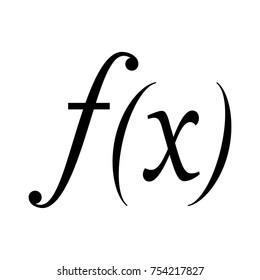 Math symbol for function of x, vector