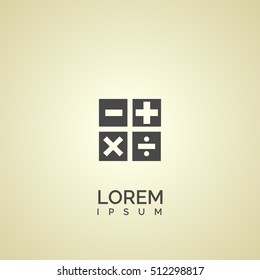 math symbol icon. math symbol logo