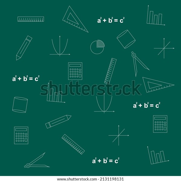 Math Symbol Line Art Vector Mathematical: стоковая векторная графика ...