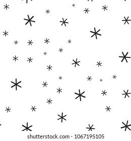Math symbol pattern. Mathematic geometric seamless . Abstract background from multiplication signs. On white background. Geometric Stars seamless pattern.