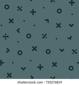Math Symbol Seamless Pattern, School Wallpaper, Math Symbols, Plus Sign, Division Sign, Multiplication Sign, Math Icons, Wallpaper, Math Background, School Pattern, Vector Illustration Background