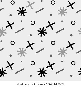 Math Symbol Seamless Pattern Vector Illustration Background For Scrapbook, Flyers, Posters, Web, Greeting Cards eps