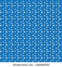 Math Symbol Seamless Pattern Vector Illustration Background For Scrapbook, Flyers, Posters, Web, Greeting Cards
