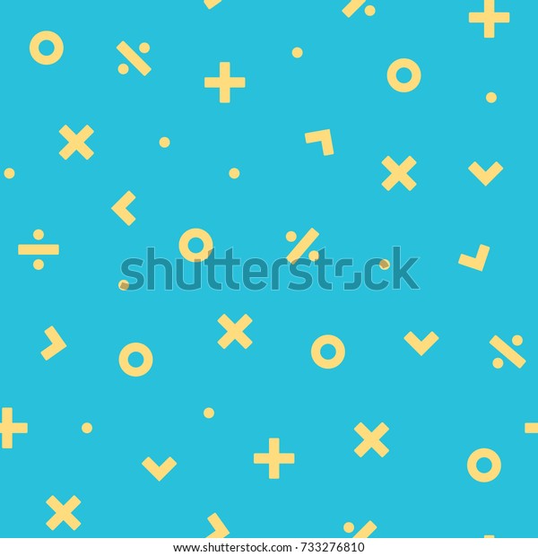 Math\
Symbol Seamless Pattern Vector Illustration Background For\
Scrapbook, Flyers, Posters, Web, Greeting\
Cards