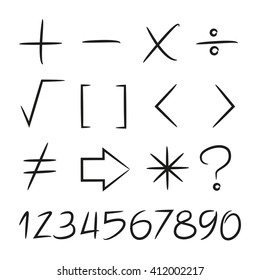 simple math symbols