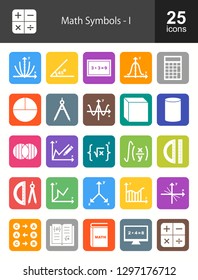 Math Symbols Filled Icons