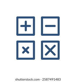 Math Symbols Icon for Learning