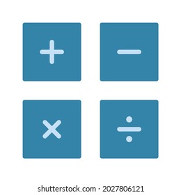 Math Symbols icon vector image. Can also be used for Physical Fitness. Suitable for mobile apps, web apps and print media.