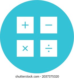Math Symbols icon vector image. Can also be used for Physical Fitness. Suitable for mobile apps, web apps and print media.