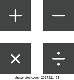 Math Symbols icon vector image. Suitable for mobile application web application and print media.