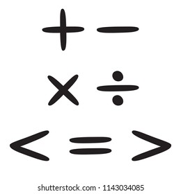 Math symbols illustration