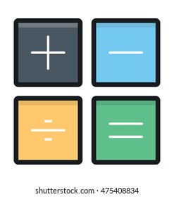 Math Symbols Vector Icon