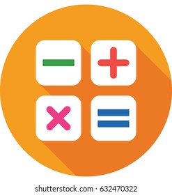 Math Symbols Vector Icon 