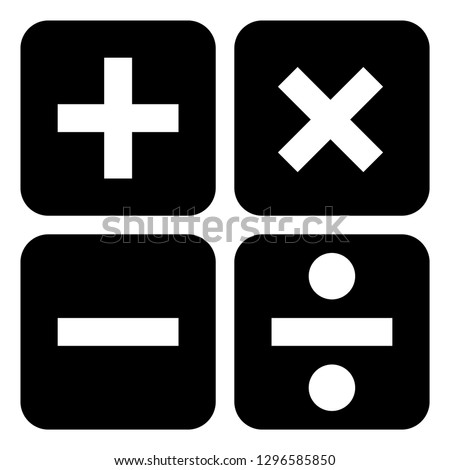 Math Symbols Vector Icon