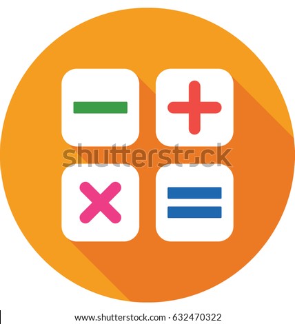Math Symbols Vector Icon 