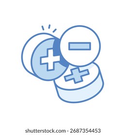 Icono de Vector de símbolos de matemáticas ilustración de stock