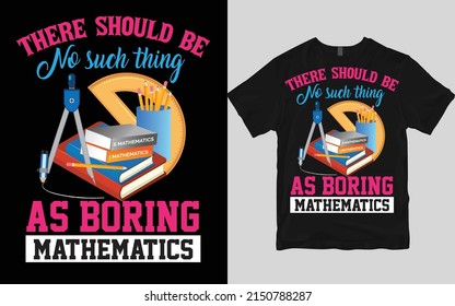 Math t shirt design vector