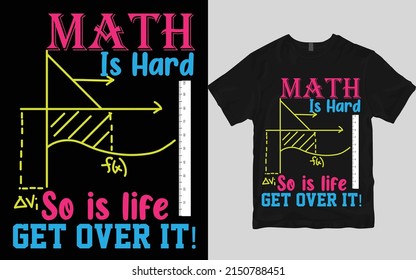 Math t shirt design vector