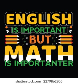 Math t shirt design vector template