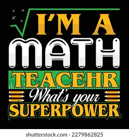 Math t shirt design vector template