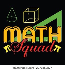 Math t shirt design vector template