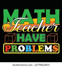 Math t shirt design vector template