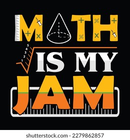 Math t shirt design vector template