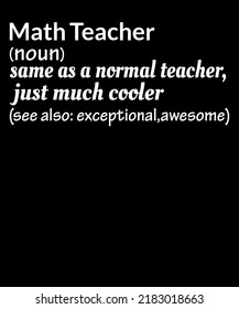 
math teacher back to school t-shirt design