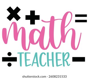 math Teacher, Cricut, kind retro, pillow, Coffee Teacher, Life, School, Funny, School Gift, Teach