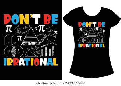 Math Teacher pi day retro vintage T shirt design.