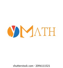 Math themed typography concept design